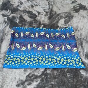 Blue Patterned Women's headband or could even be worn as a tube top